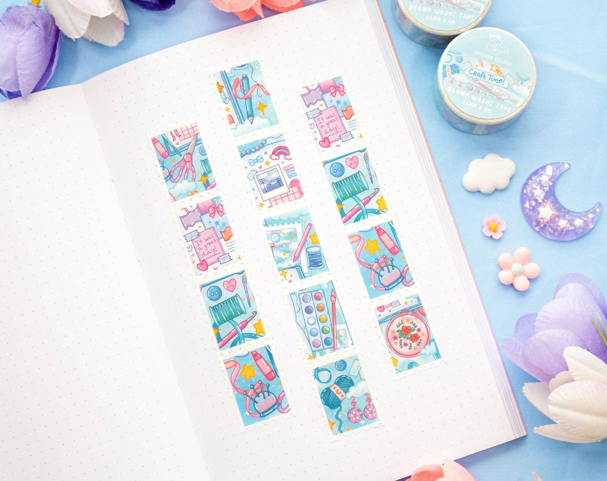 Craft Time Stamp Washi Tape | Unicorn Eclipse - Papertail Fox