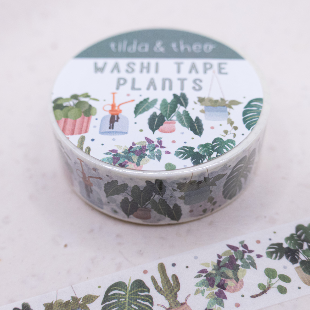 Houseplants Washi Tape | Tilda & Theo