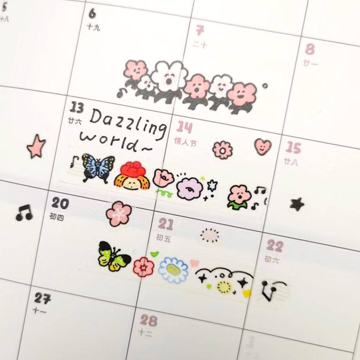 Flower Mini Washi Tape by RiN! Studio | Papertail Fox