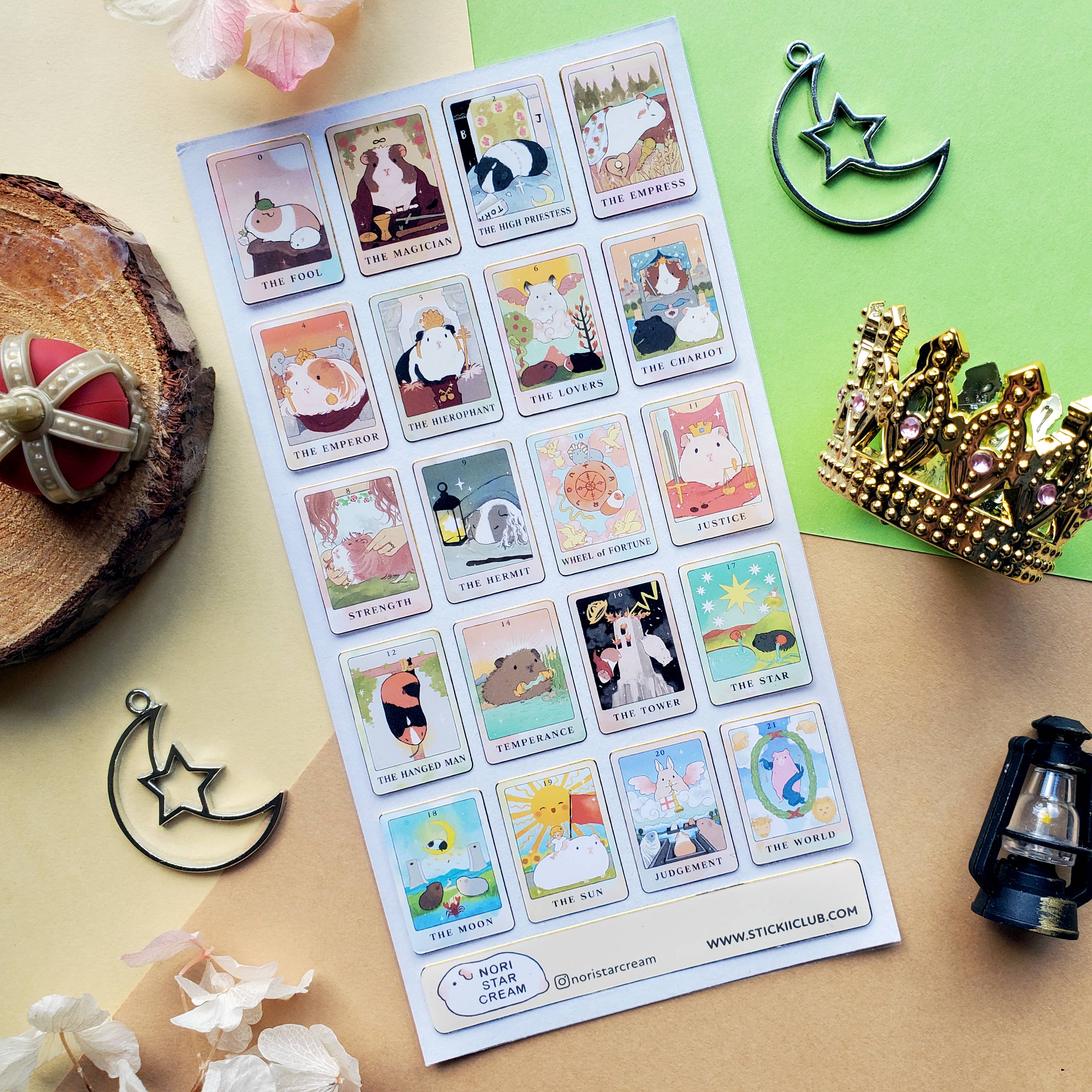 Guinea Pig Tarot Sticker Sheet | Stickii