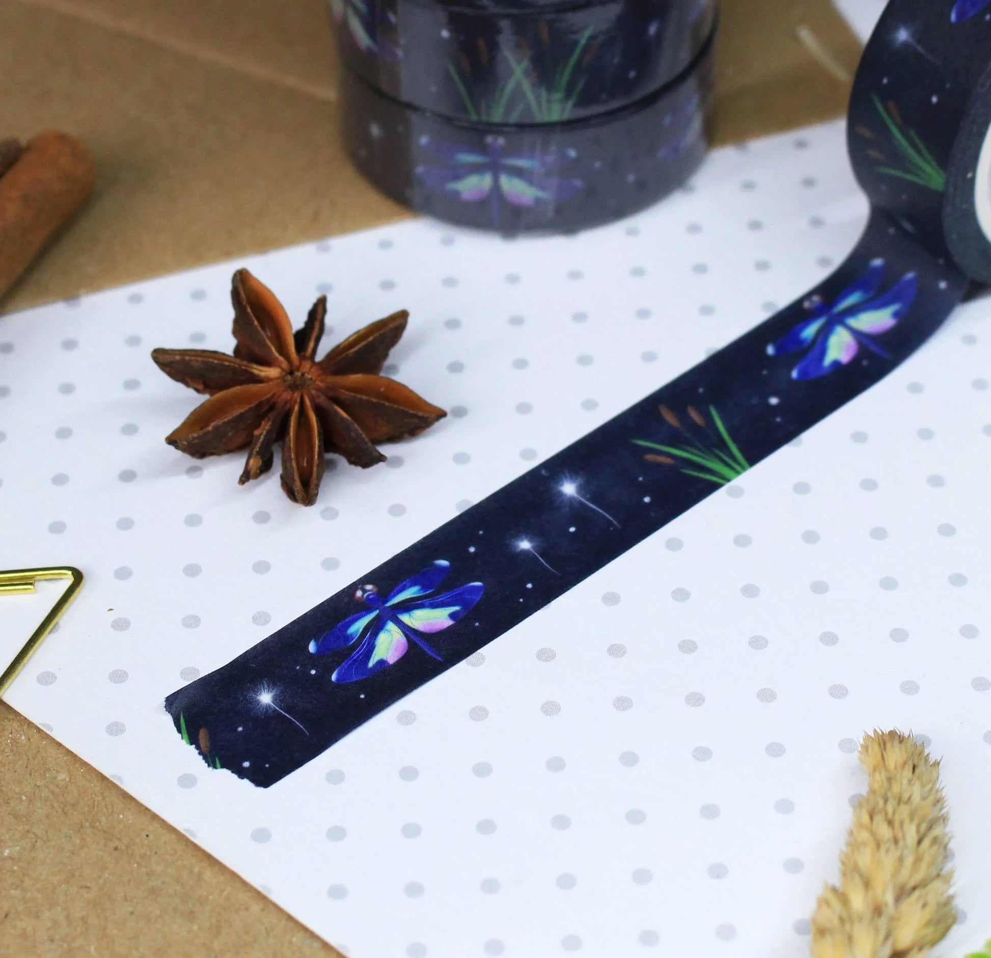 Dragonflies Washi Tape | Ellis Woolley Illustration - Papertail Fox
