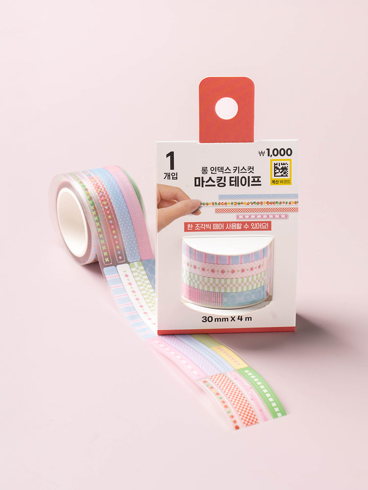 Pastel Line Die-Cut Clear Tape by Daiso | Papertail Fox