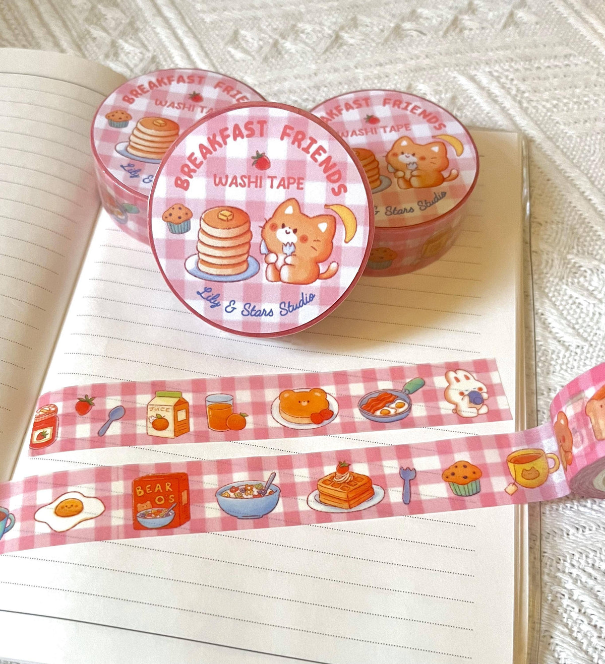 Breakfast Friends Washi Tape | Lily and Stars Studio