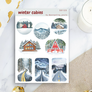 Winter Cabins Sticker Sheet by Penpaling Paula | Papertail Fox