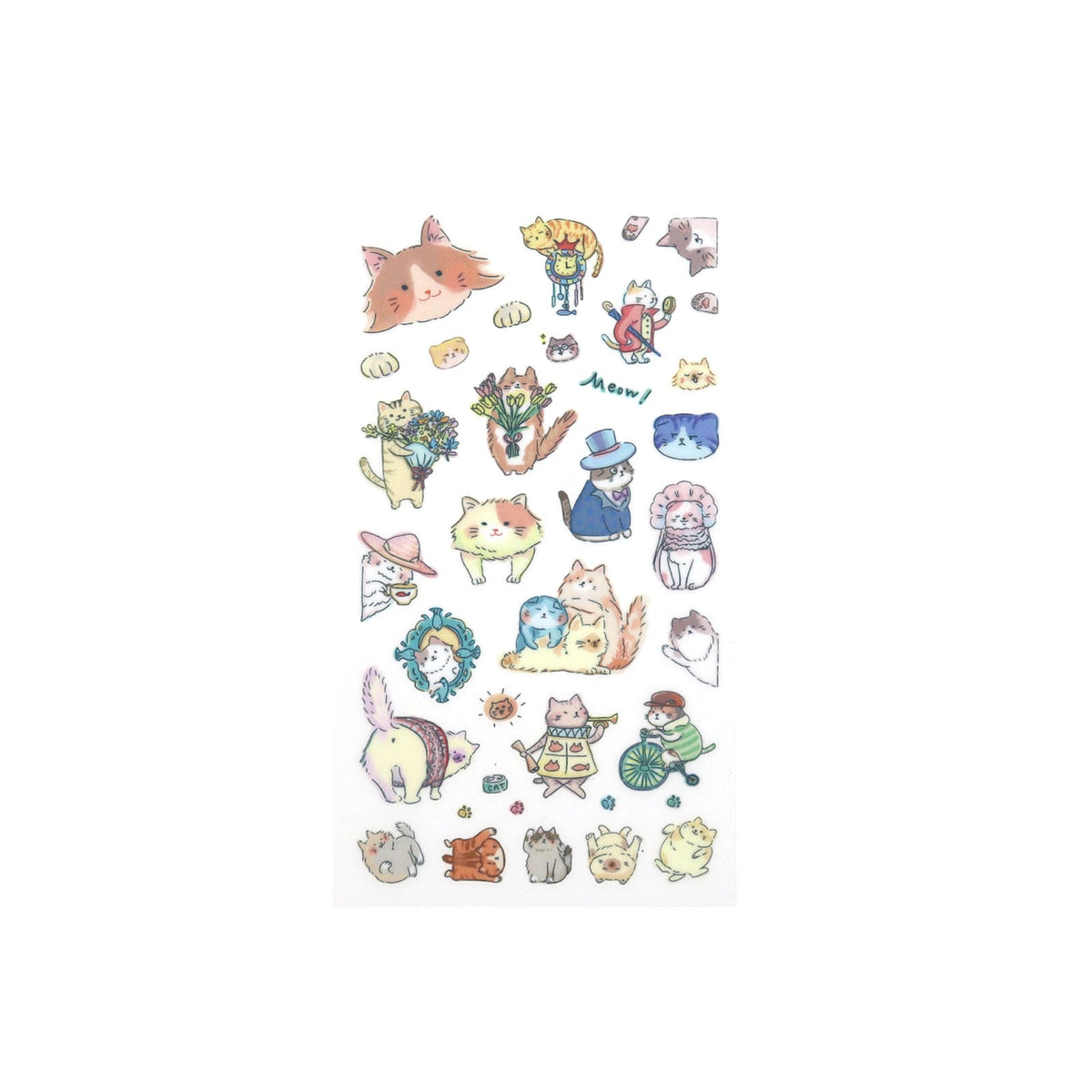 Western Cat Paper Transfer Stickers by Irodo