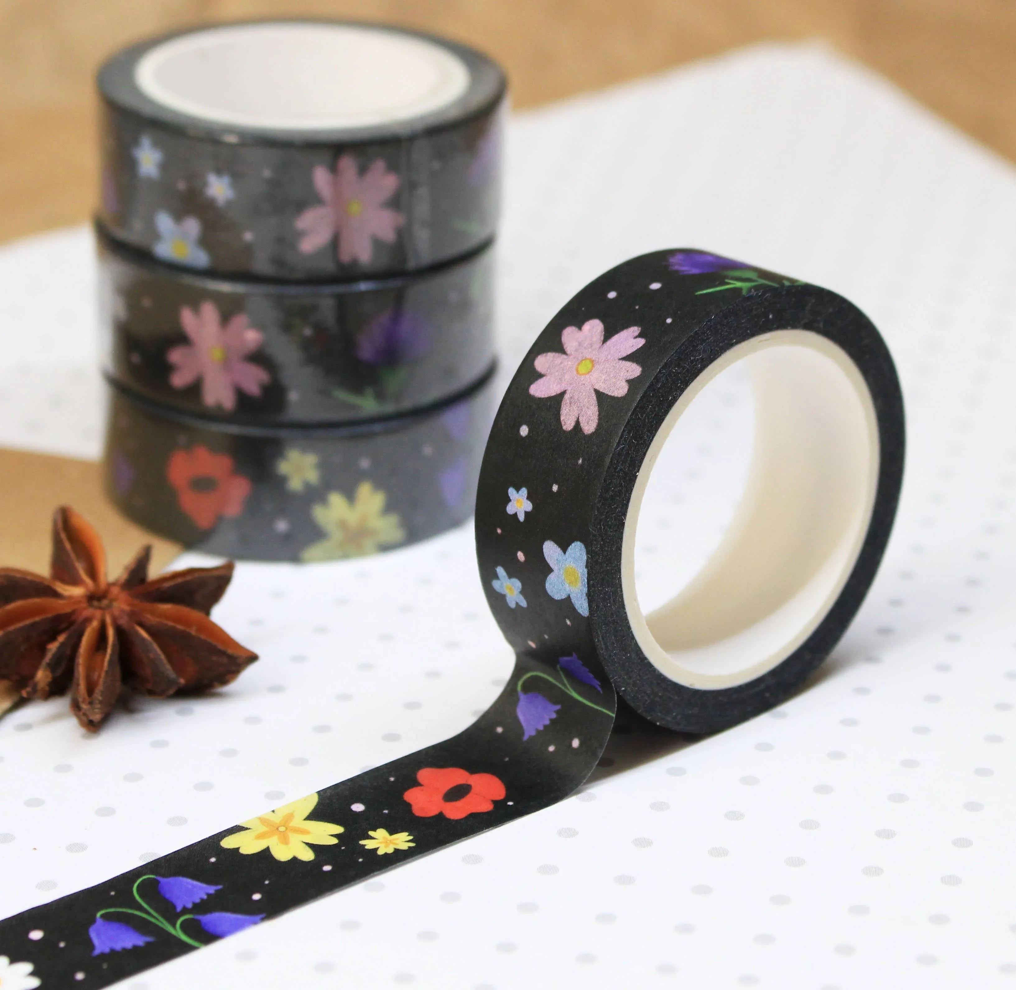 Wild Flowers Washi Tape | Ellis Woolley Illustration - Papertail Fox