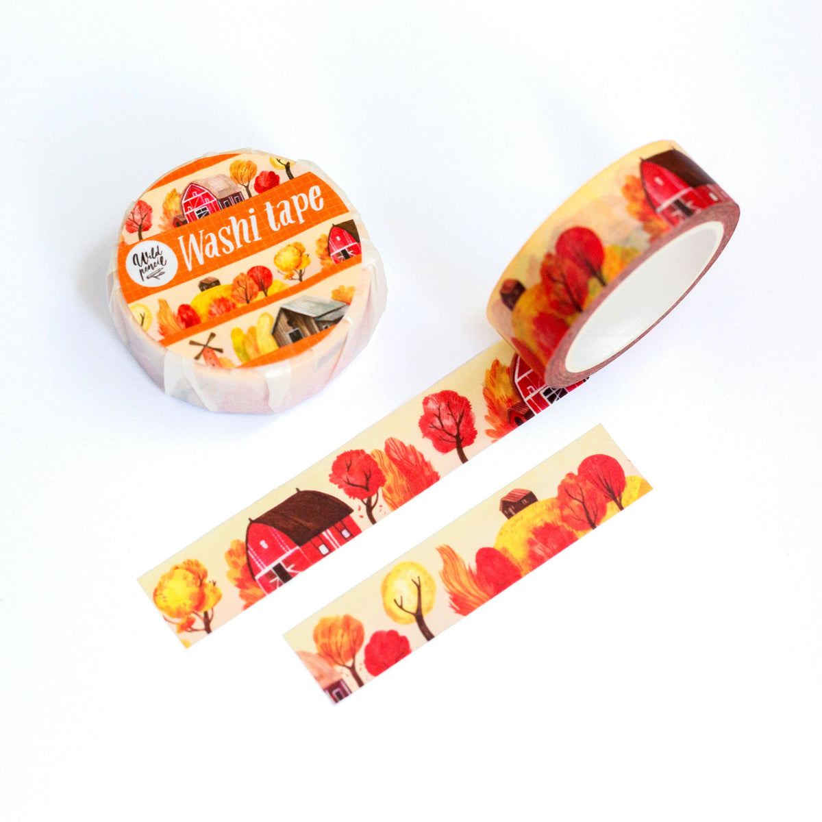 Autumn Landscape Washi Tape by Wild Pencil Studio | Papertail Fox