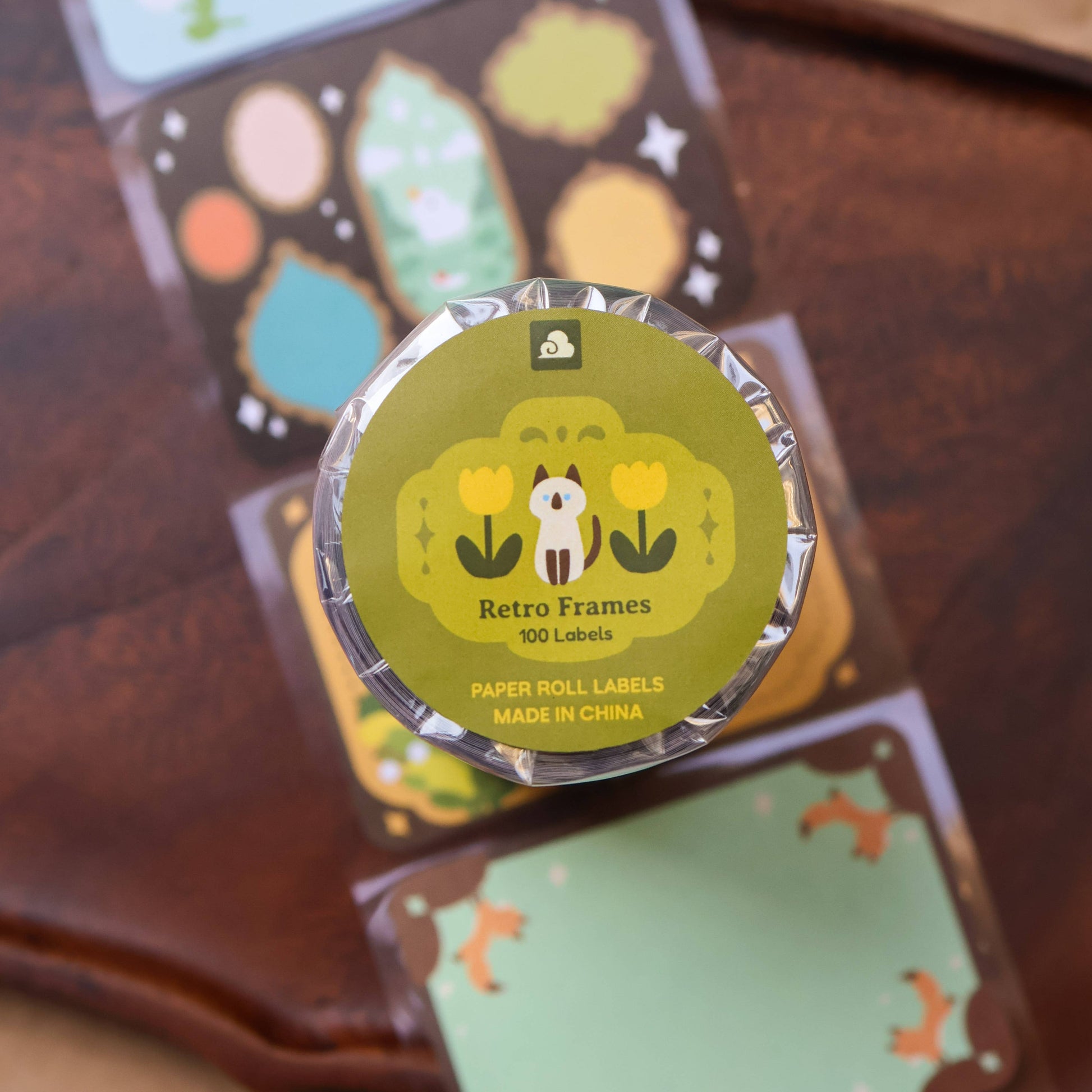 Retro Frames Paper Roll Labels by Thousand Skies | Papertail Fox
