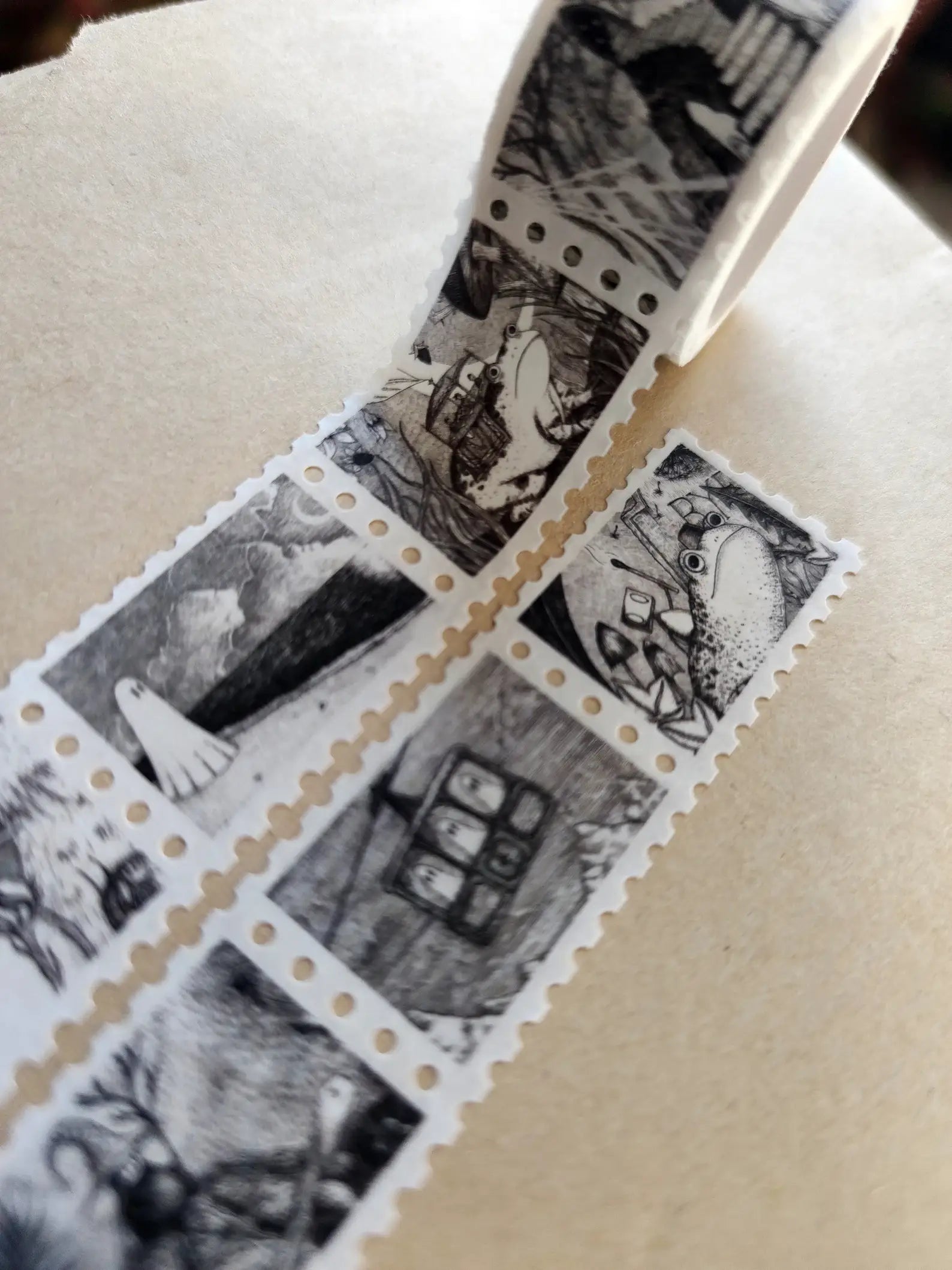 Curious Stamps Fantasy Art Washi Tape by Jon Turner | Papertail Fox