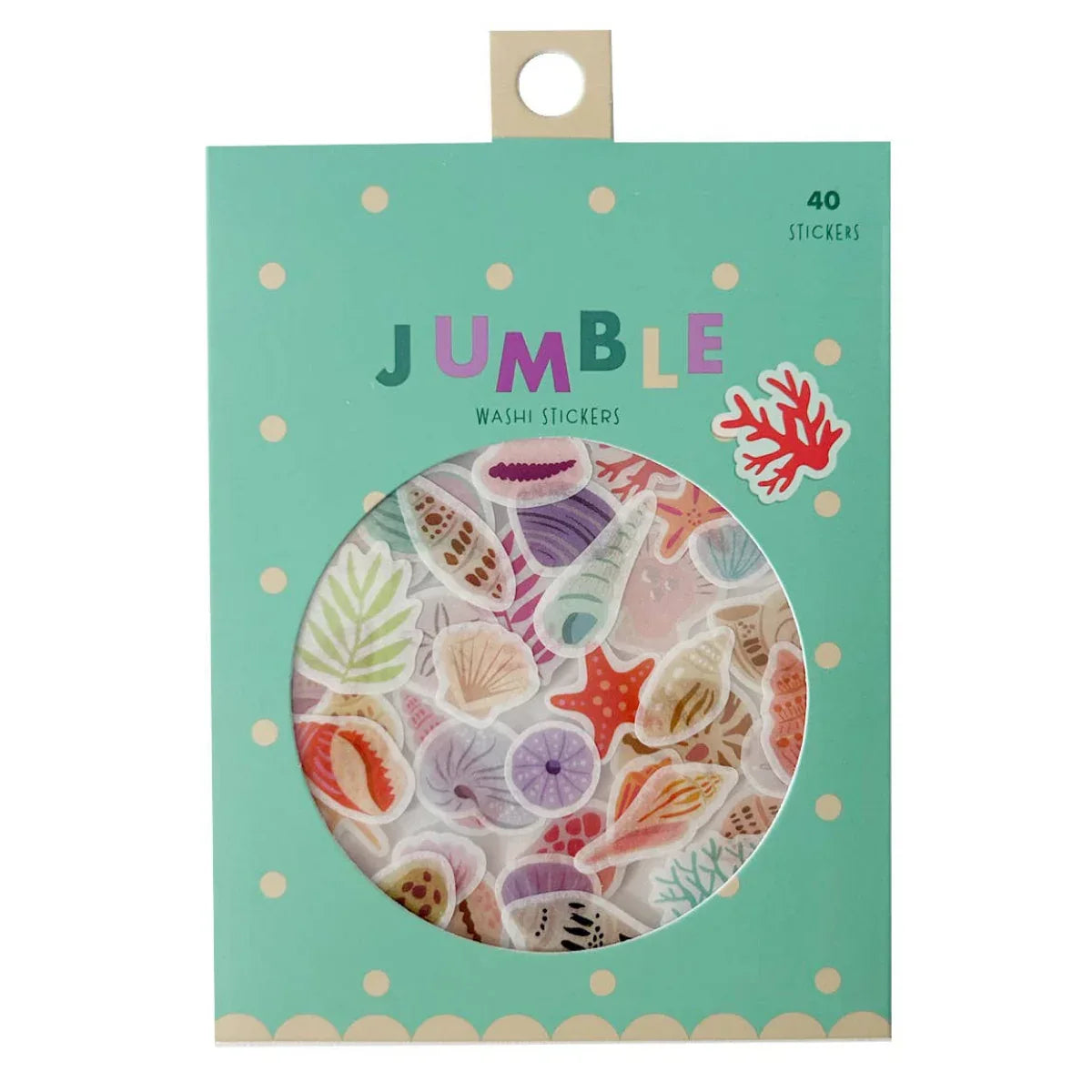 Seashells Jumble Washi Flake Stickers by Girl of All Work | Papertail Fox