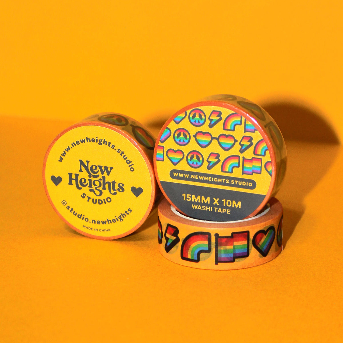Rainbow Love Washi Tape | New Heights Studio