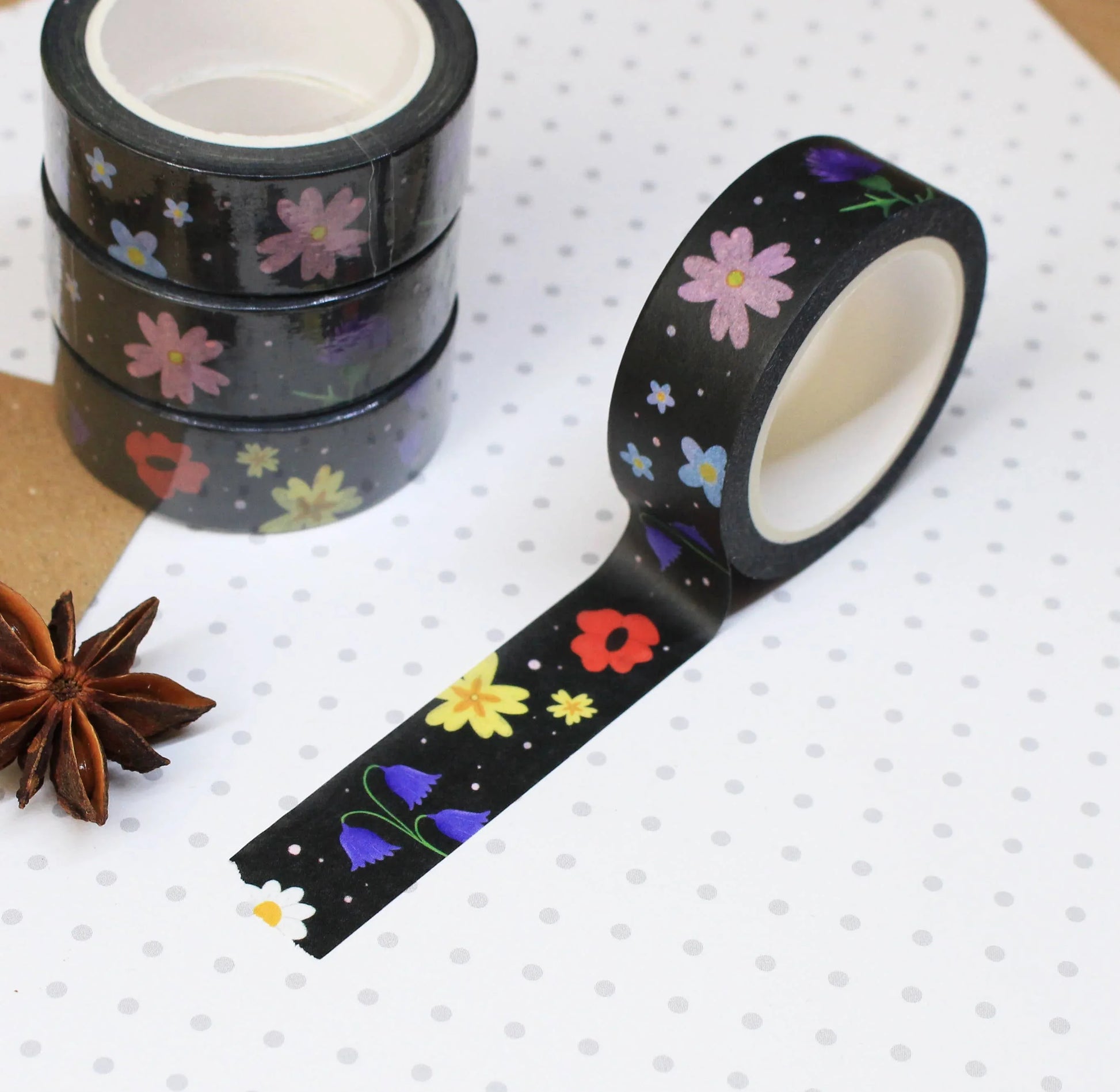 Wild Flowers Washi Tape | Ellis Woolley Illustration - Papertail Fox