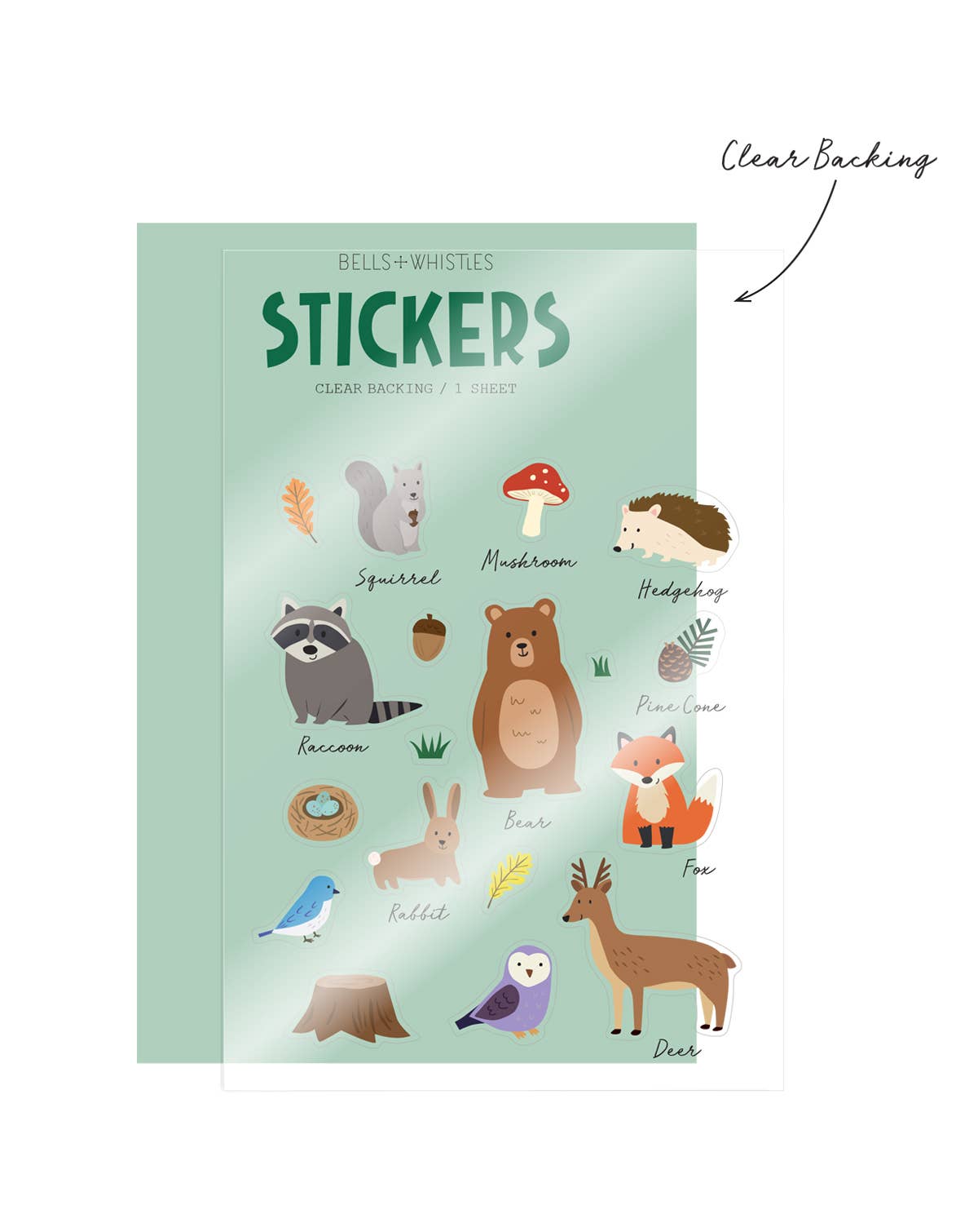 Woodland Animals Clear Stickers by Girl of All Work | Papertail Fox