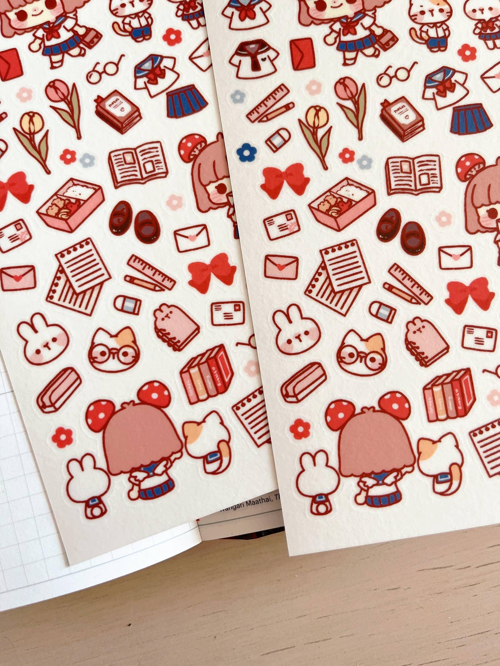 School Days Sticker Sheet no.047 - Papertail Fox