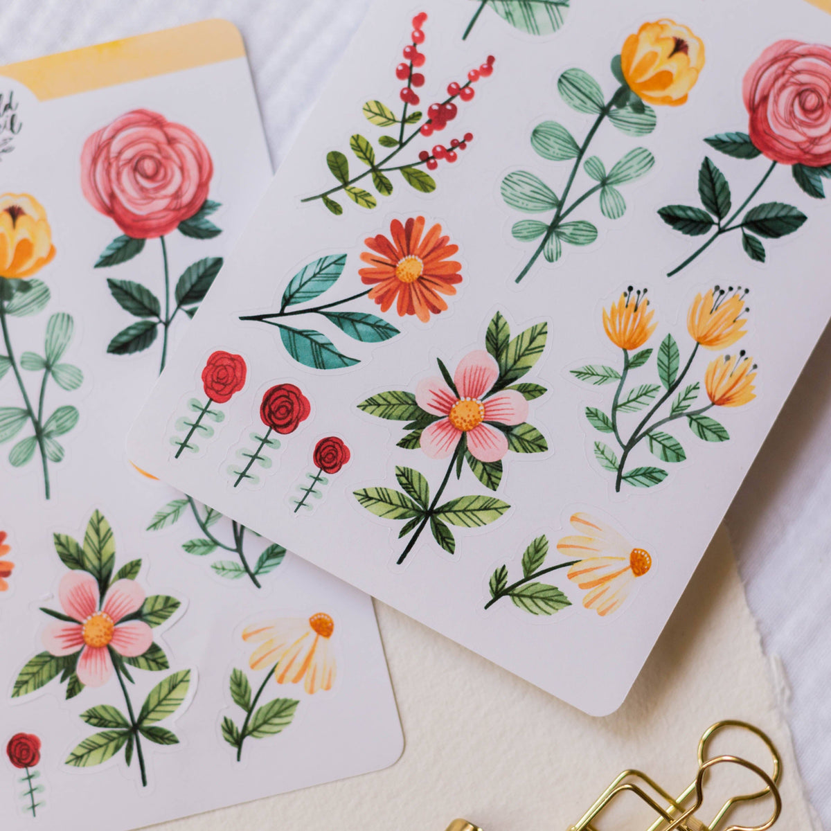 Flowers I Sticker Sheet | Wild Pencil Studio