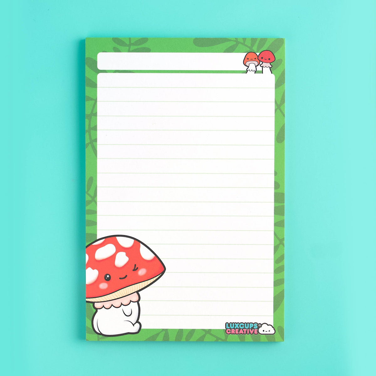 Red Mushroom Notepad | LuxCups Creative