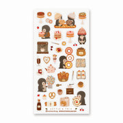 Penguin Cafe Sticker Sheet by Stickii | Papertail Fox
