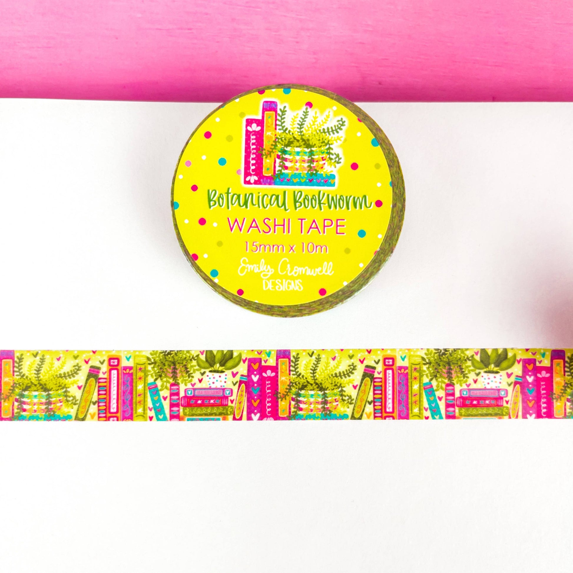 Botanical Bookworm Washi Tape by Emily Cromwell Designs | Papertail Fox
