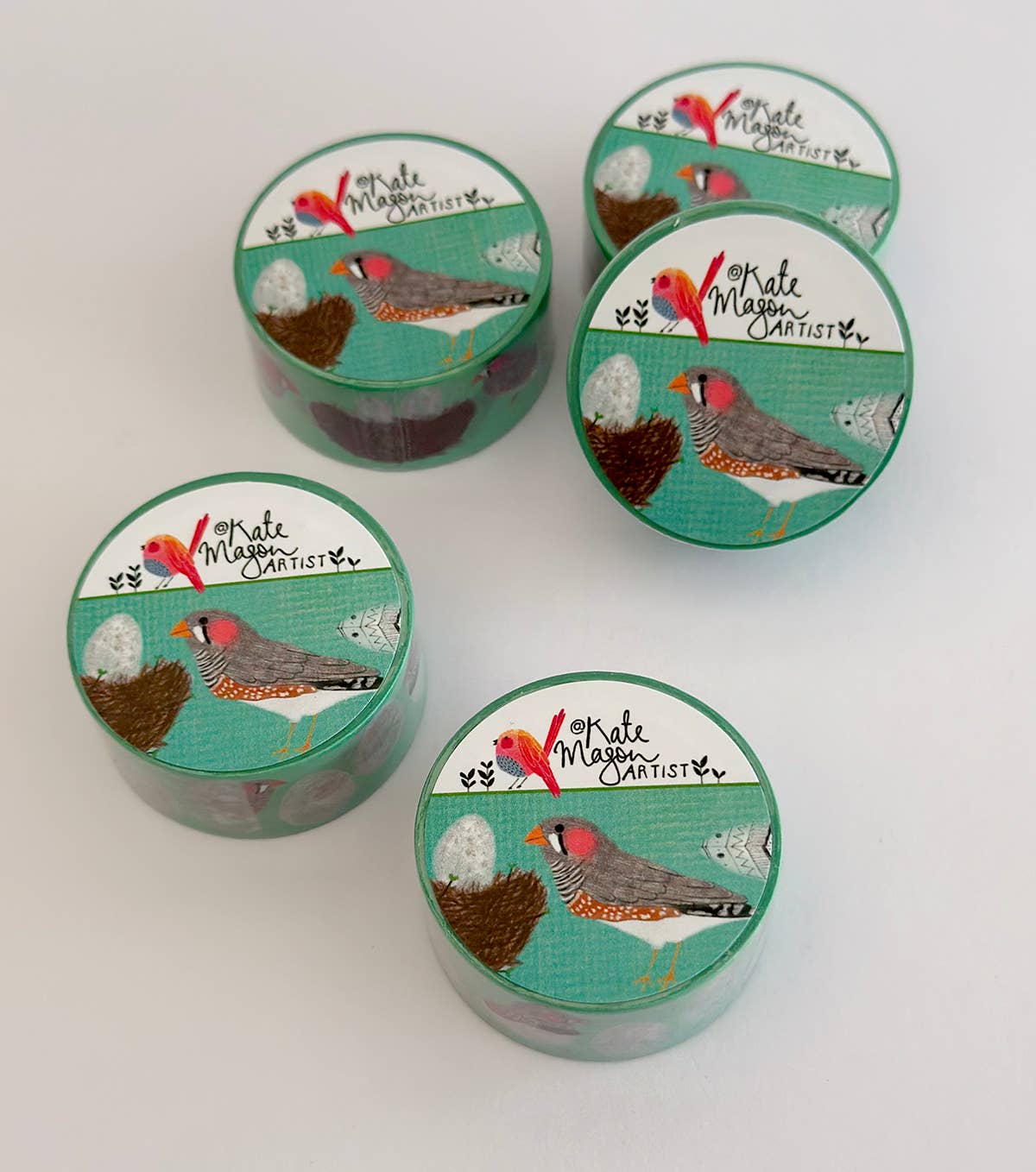 Bird Finches Eggs Nest Washi Tape | Kate Mason Artist