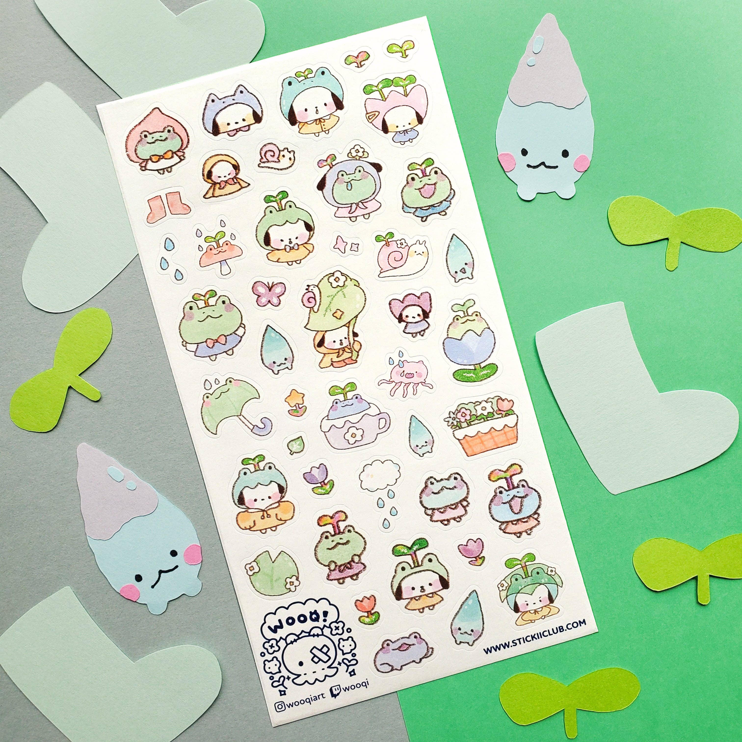 Rainy Sprout Cuties Sticker Sheet | Stickii