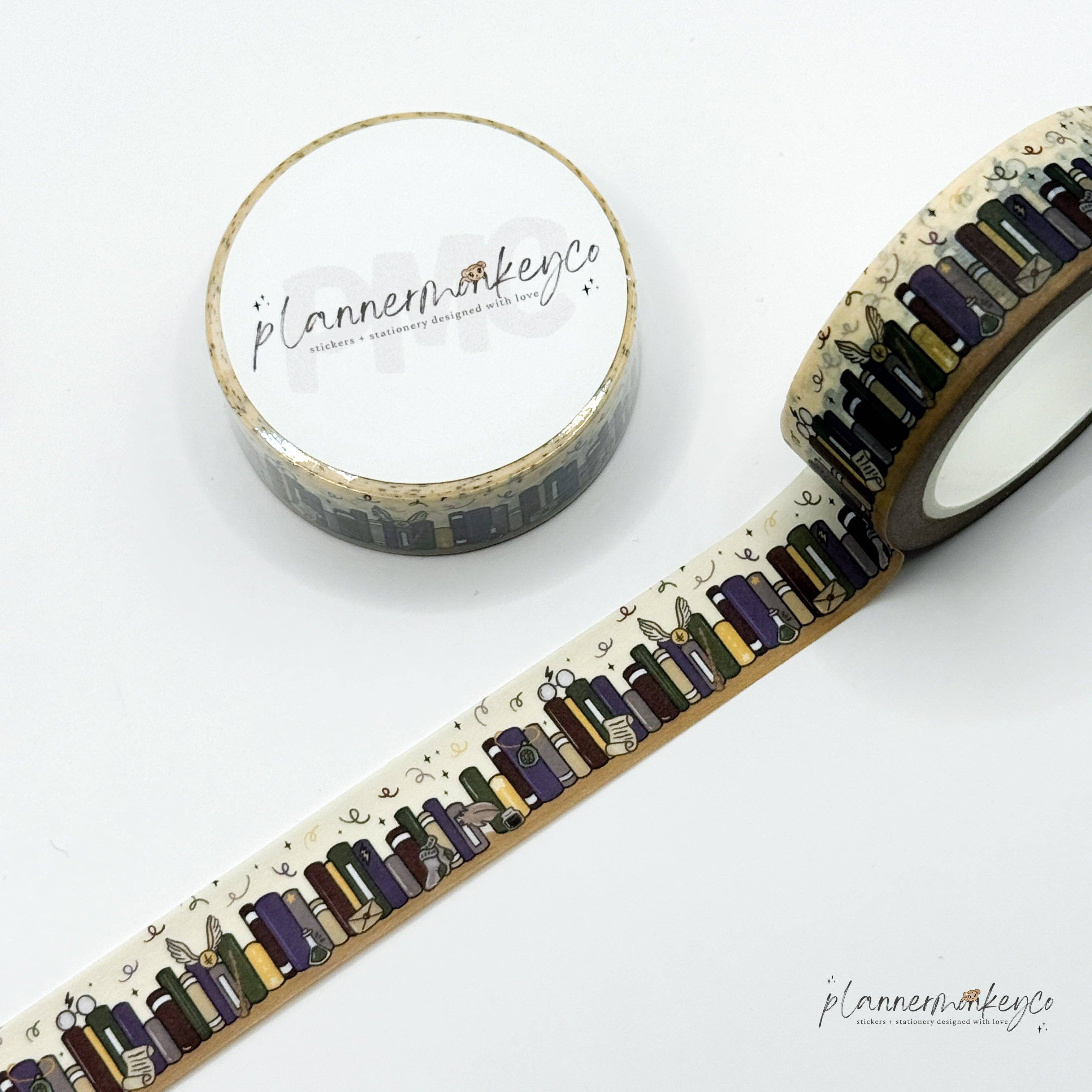 Bookshelf 16.0 Ministry of Plans Washi Tape | Planner Monkey Co