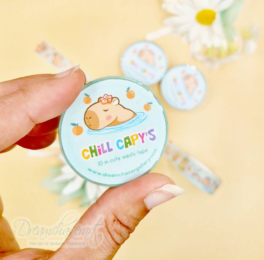 Chill Capy Washi Tape