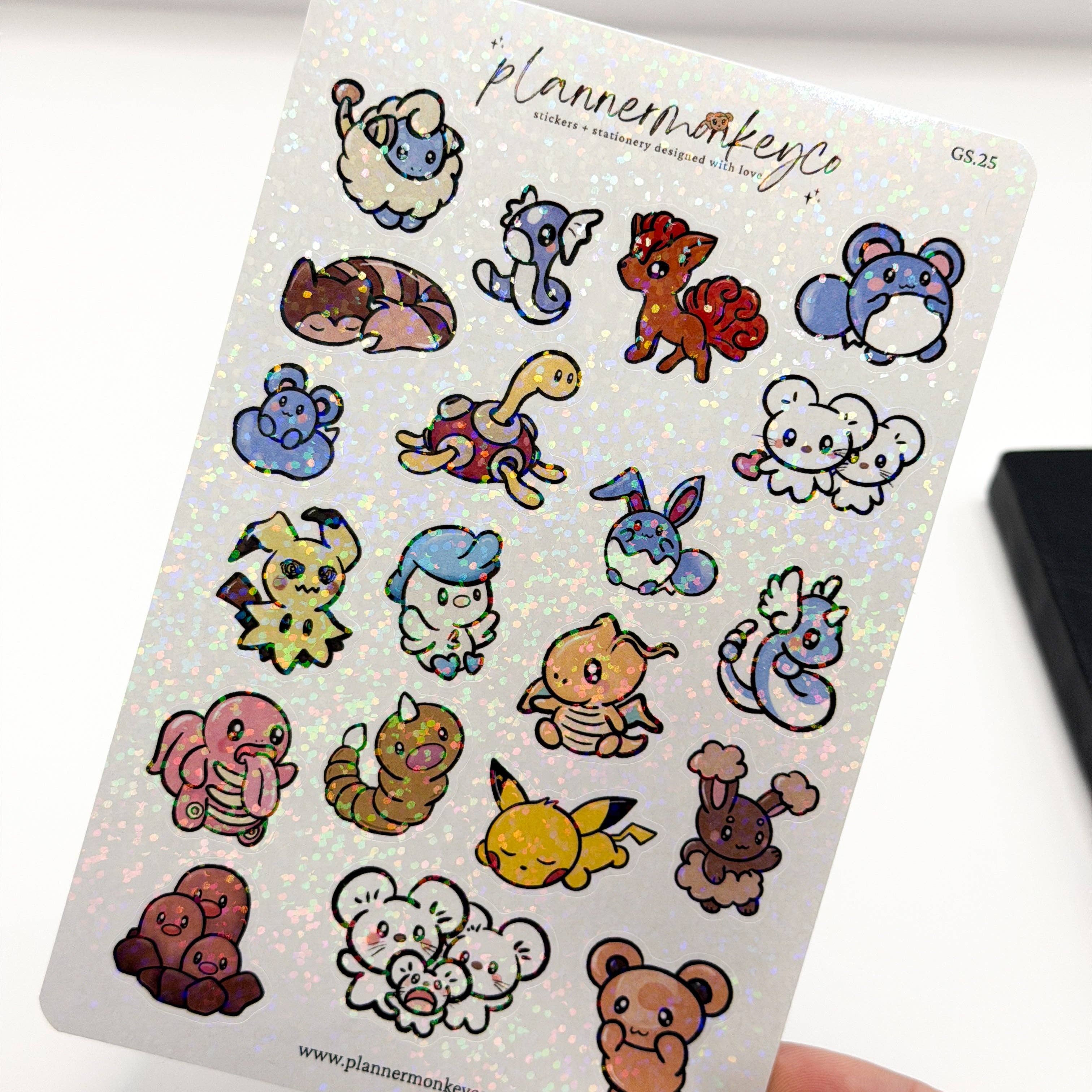 Pocket Planner Pal Variety Holographic Stickers | Planner Monkey Co
