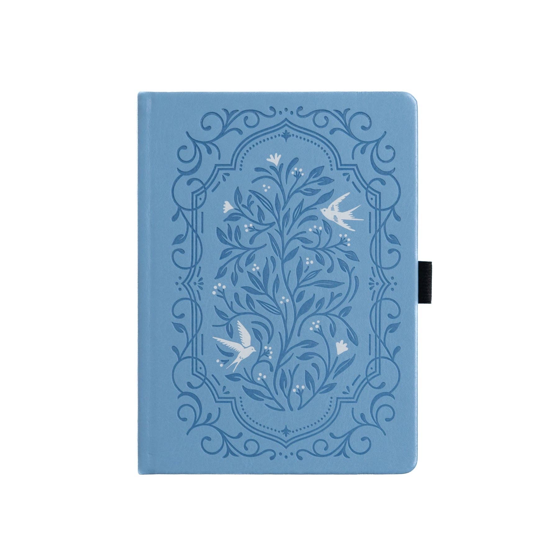 Songbird In Blue Dot Grid Notebook