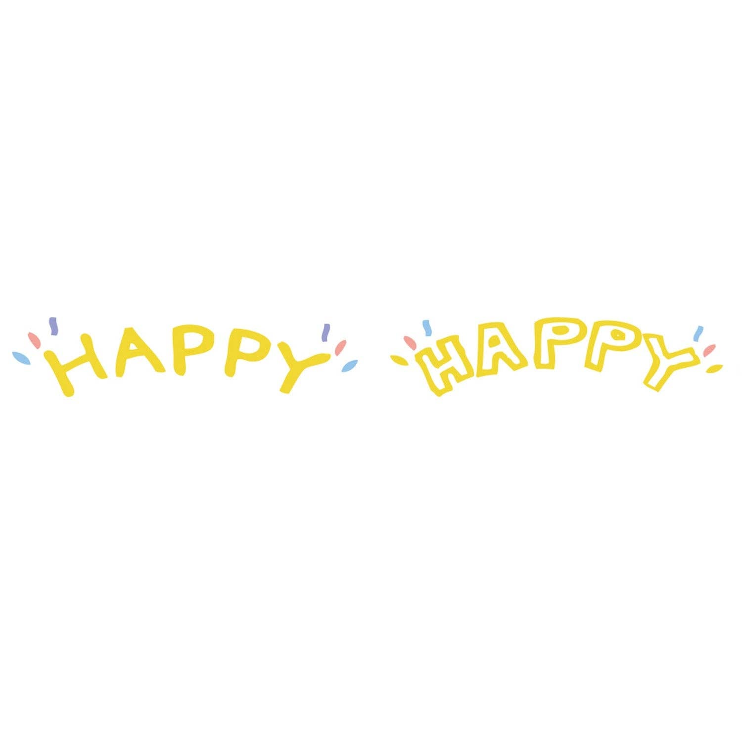Petit Deco Tape: Happy - Metallic