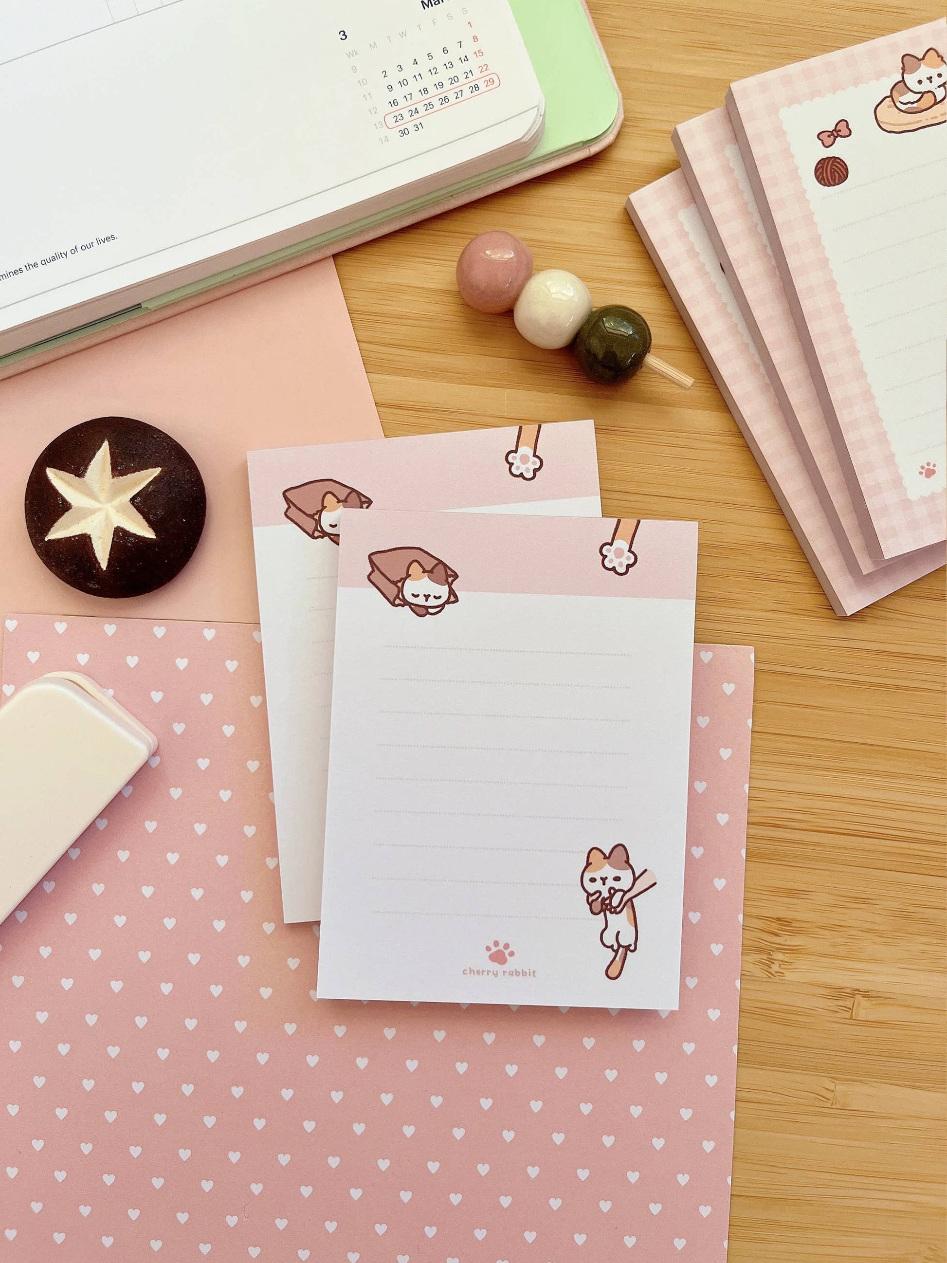 Calico Cat Memo Pad by Cherry Rabbit | Papertail Fox