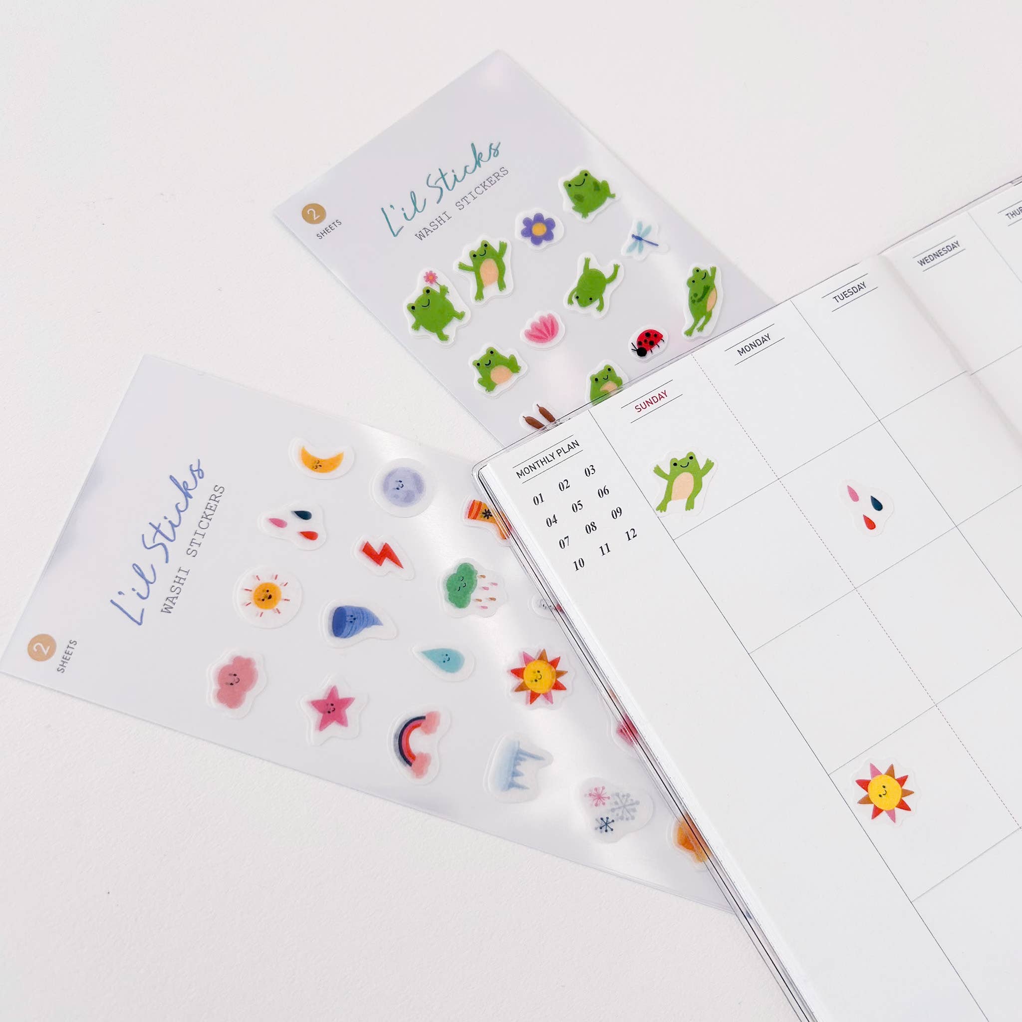 Frogs L’il Sticks Washi Stickers by Girl of All Work | Papertail Fox