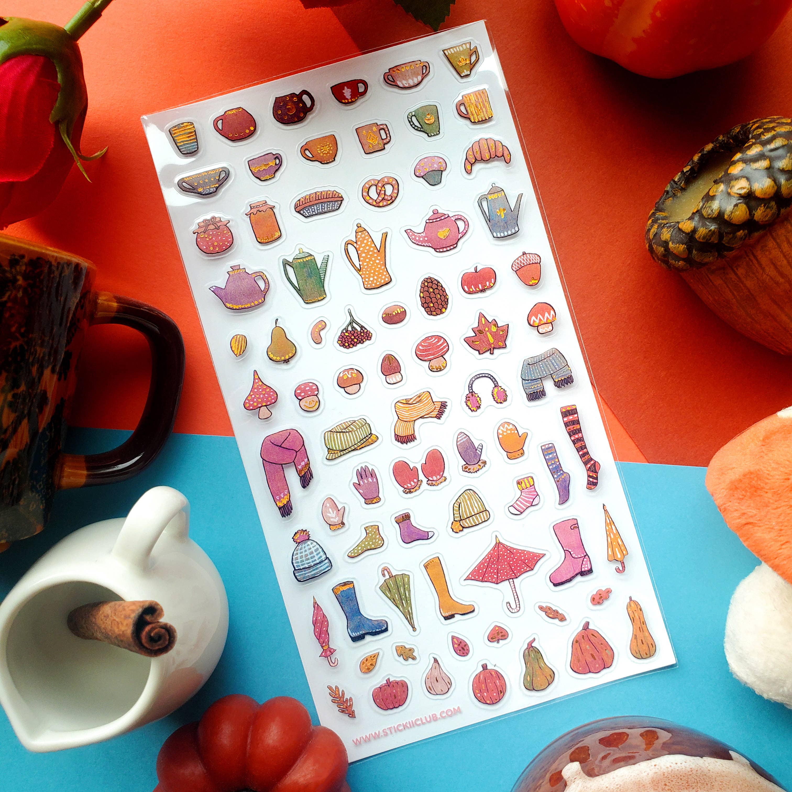 Fall Essentials Sticker Sheet | Stickii
