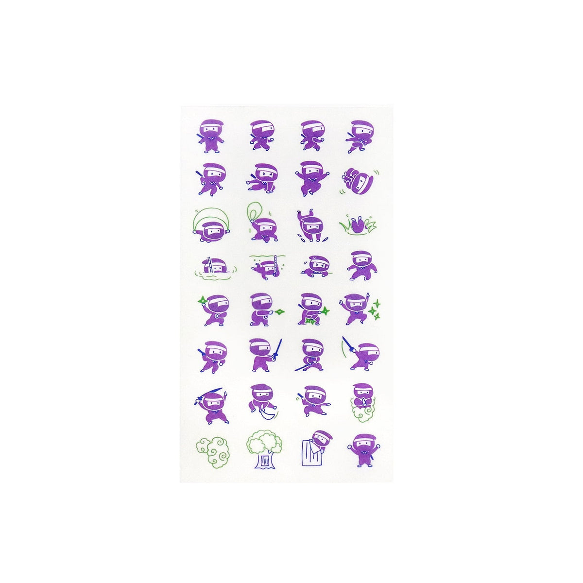 Ninja Paper Transfer Stickers by Irodo