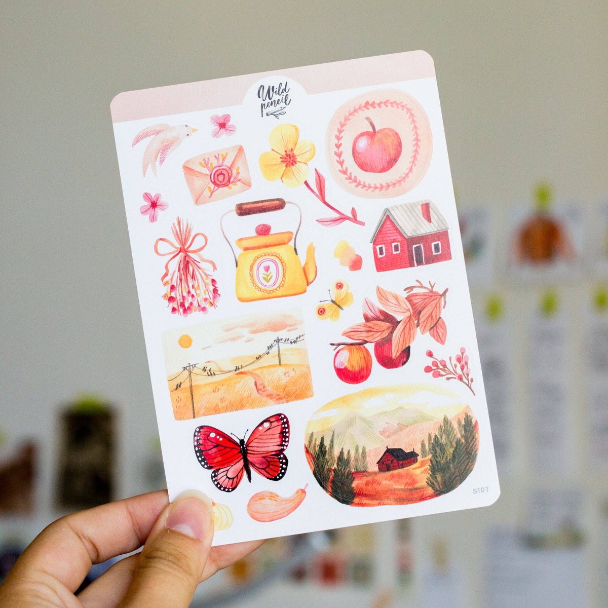 Autumn Afternoon Sticker Sheet | Wild Pencil Studio