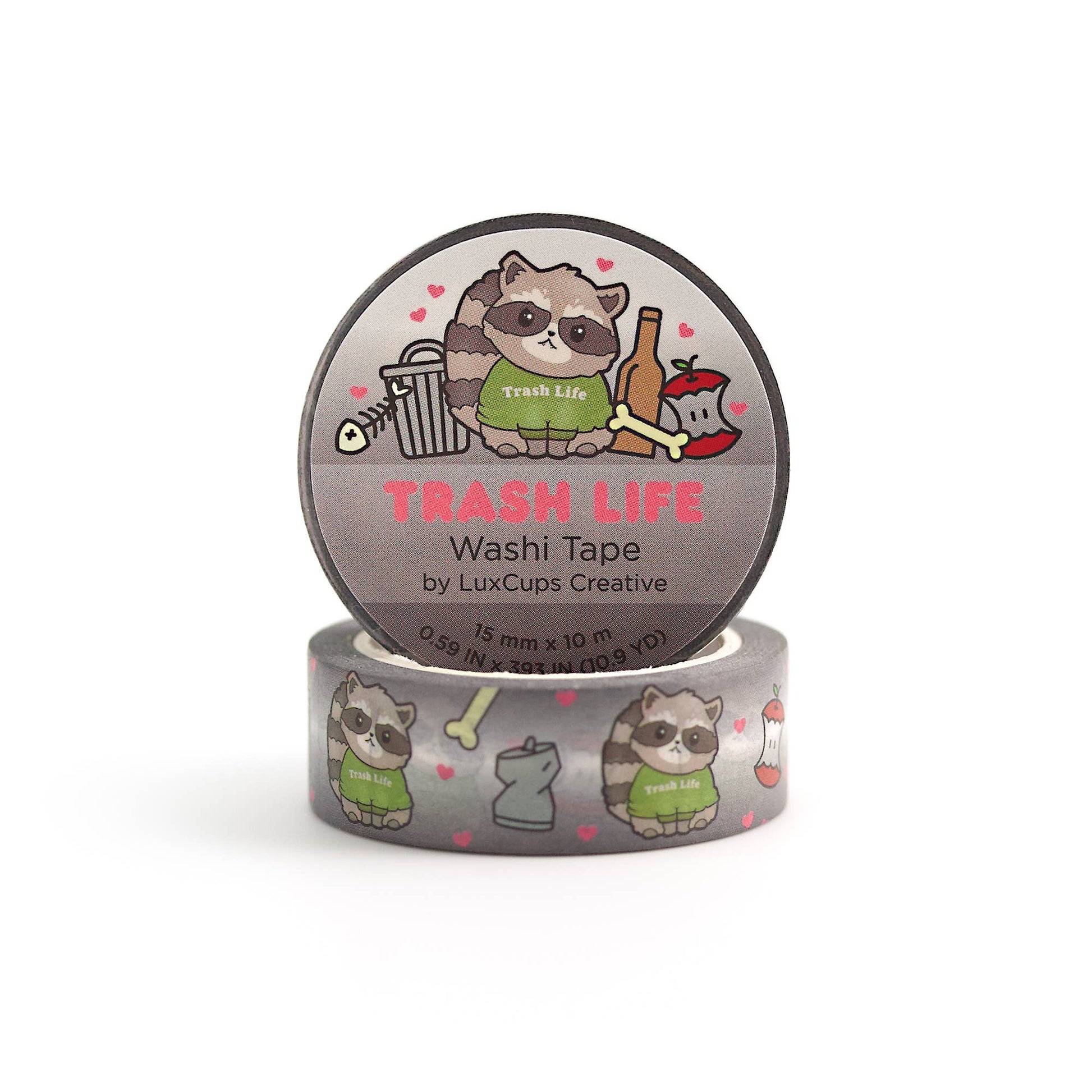Trash Life Washi Tape by LuxCups Creative | Papertail Fox