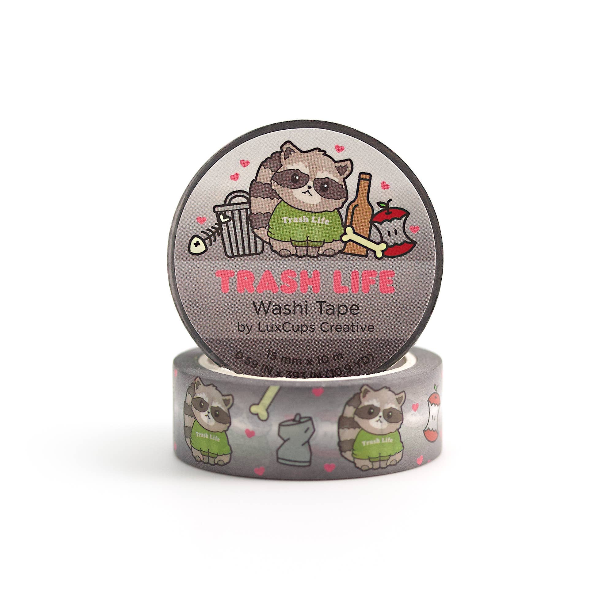 Trash Life Washi Tape by LuxCups Creative | Papertail Fox