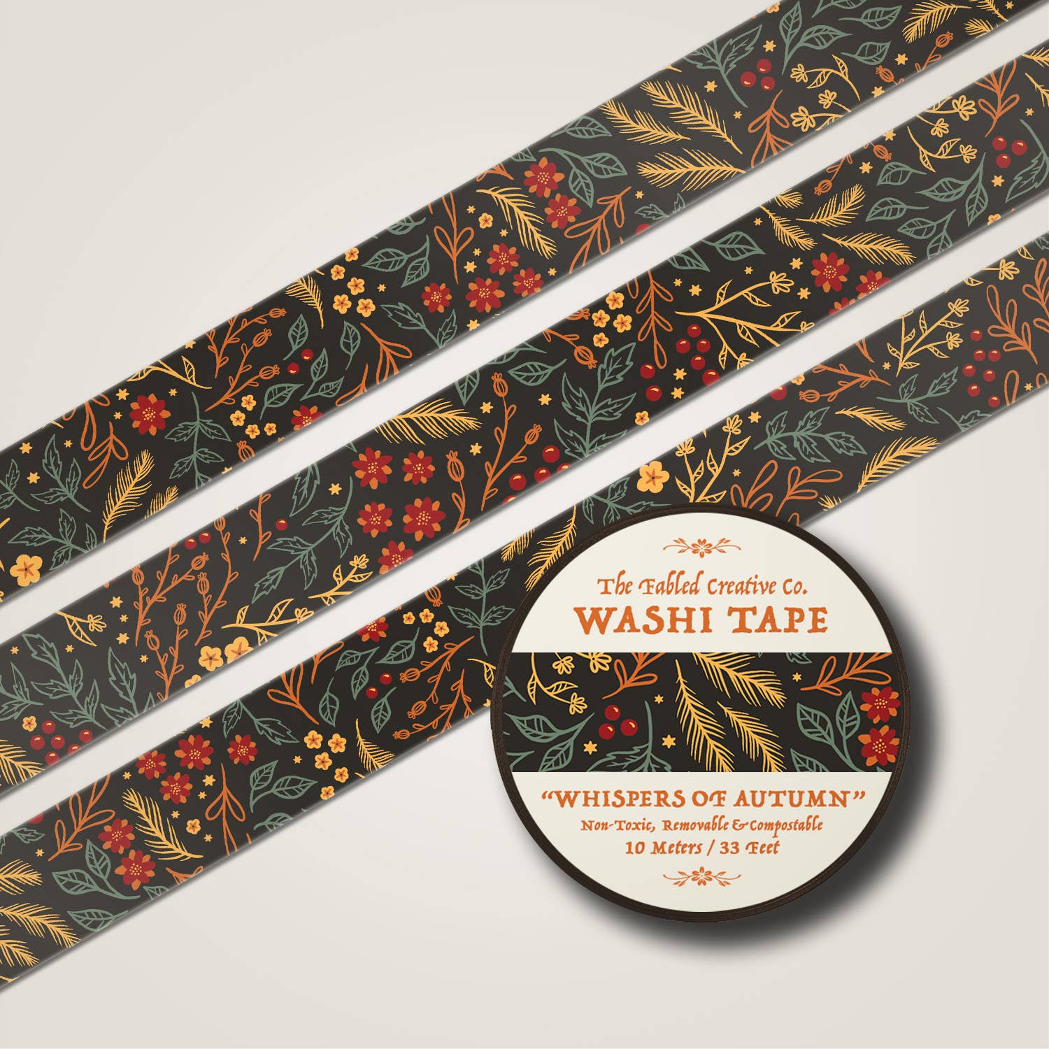 Whispers of Autumn Washi Tape | The Fabled Creative Co.