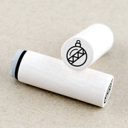 Banded Ornament Mini Stamp by Merry & Bright | Papertail Fox