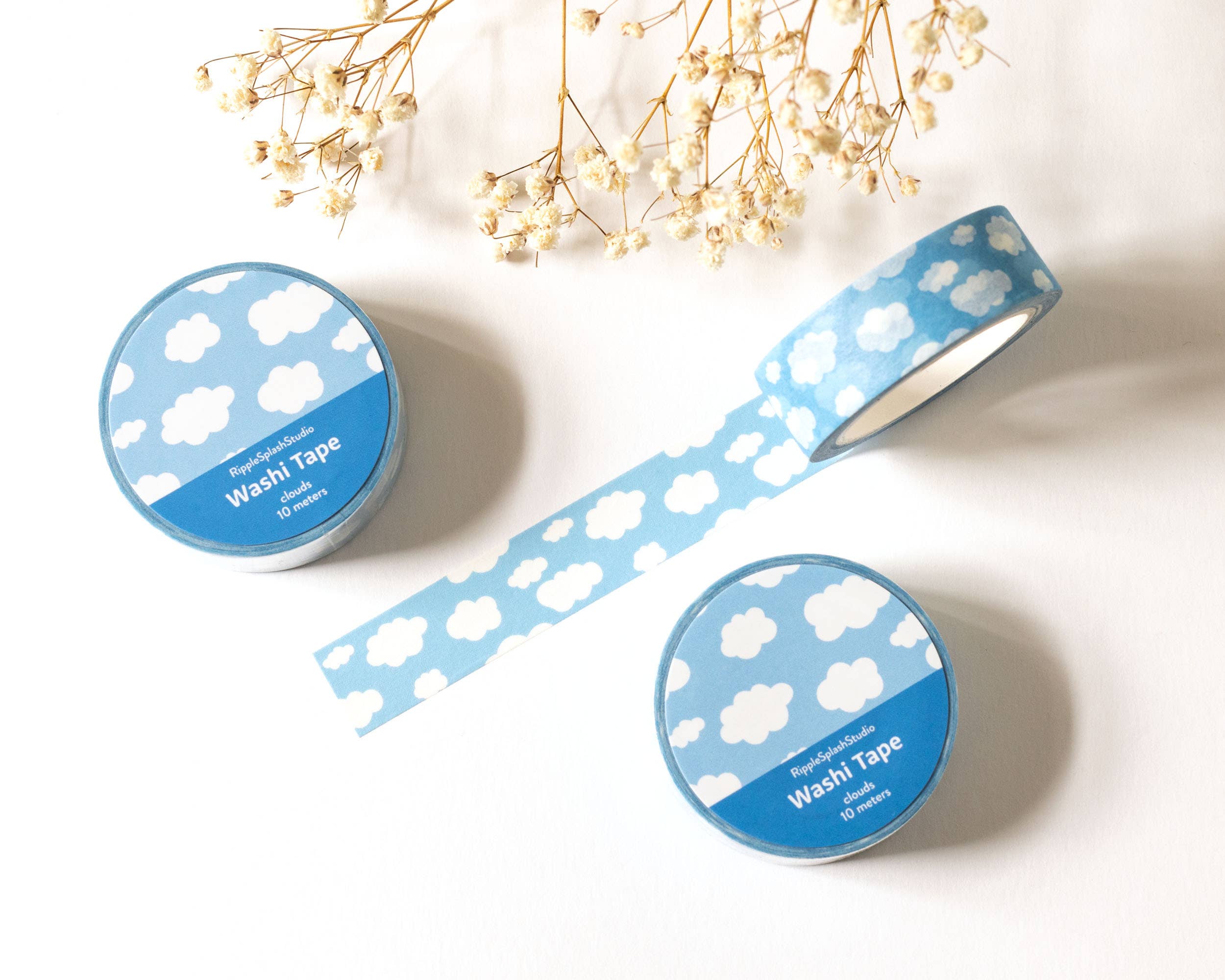 Clouds Washi Tape by RippleSplash Studio | Papertail Fox