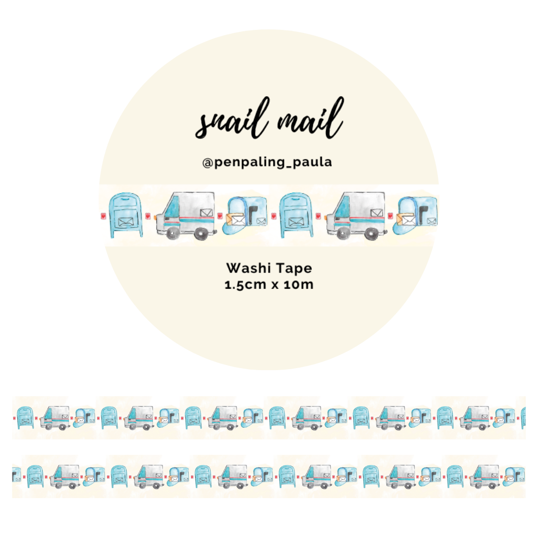 Snail Mail Washi Tape | Penpaling Paula
