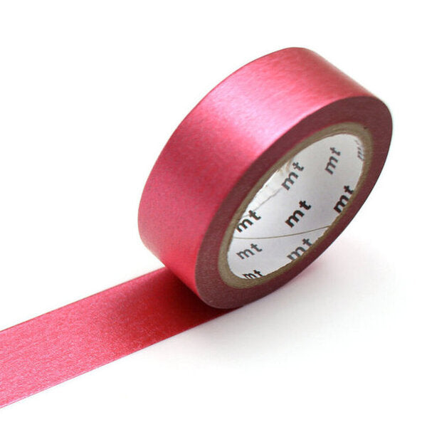 High brightness red washi tape by MT | solid vibrant red color | Papertail Fox