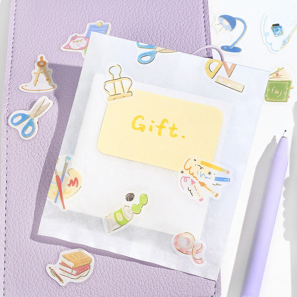 IPPAI Foil Flake Stickers - Lots of Stationery