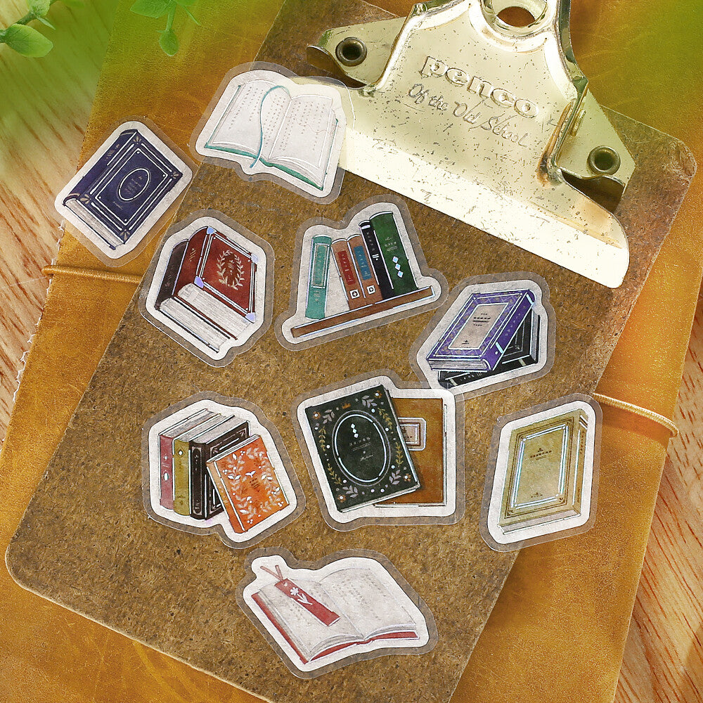 IPPAI Foil Flake Stickers - Lots of Books