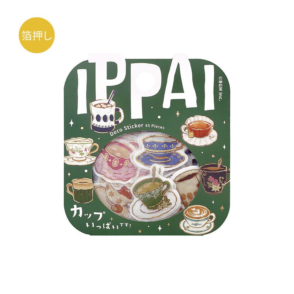 IPPAI Foil Flake Stickers - Lots of Cups