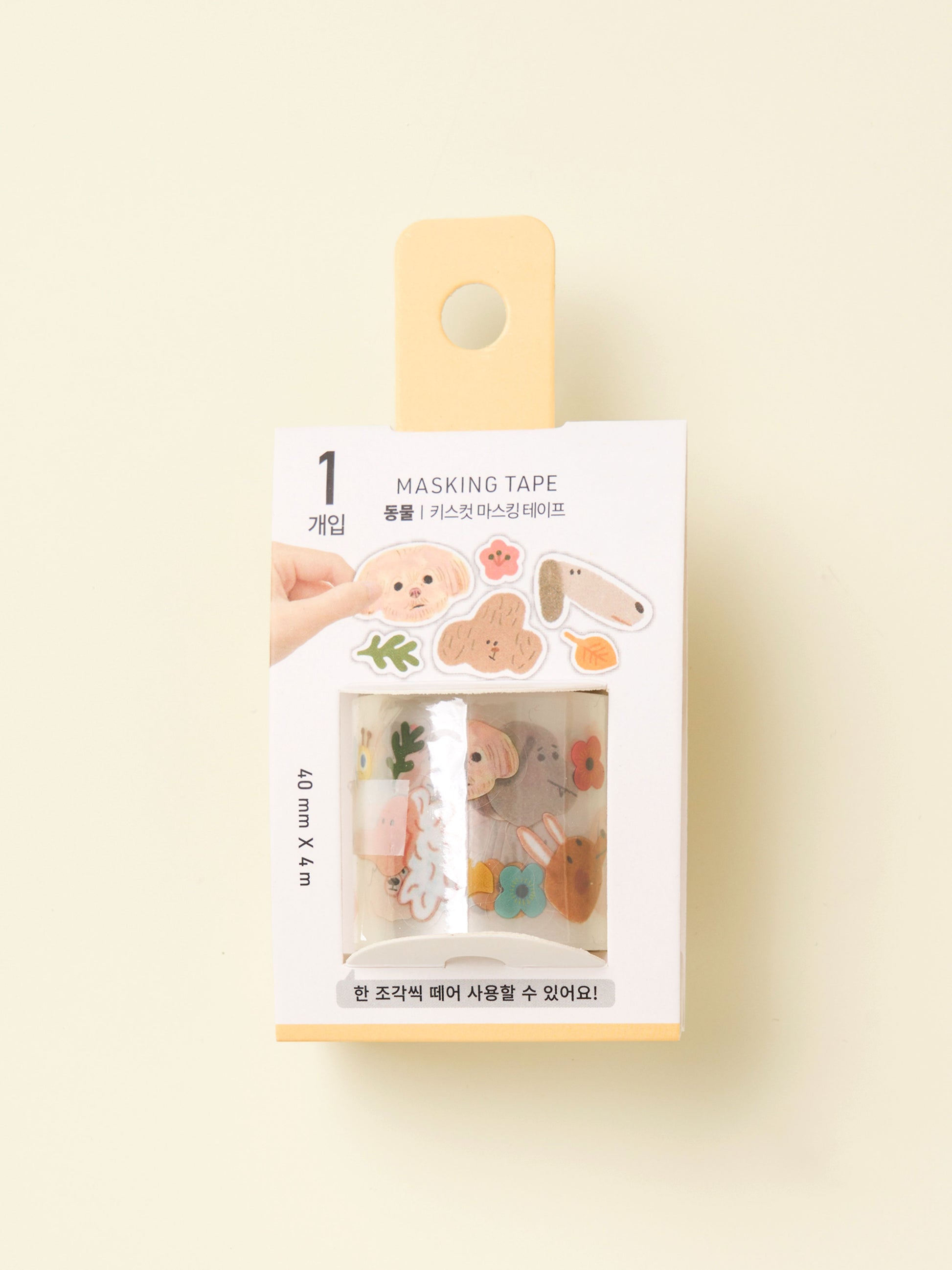 Sketch Animal Die-Cut Clear Tape by Daiso | Papertail Fox