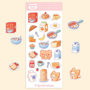 Breakfast Friends Sticker Sheet | Lily and Stars Studio