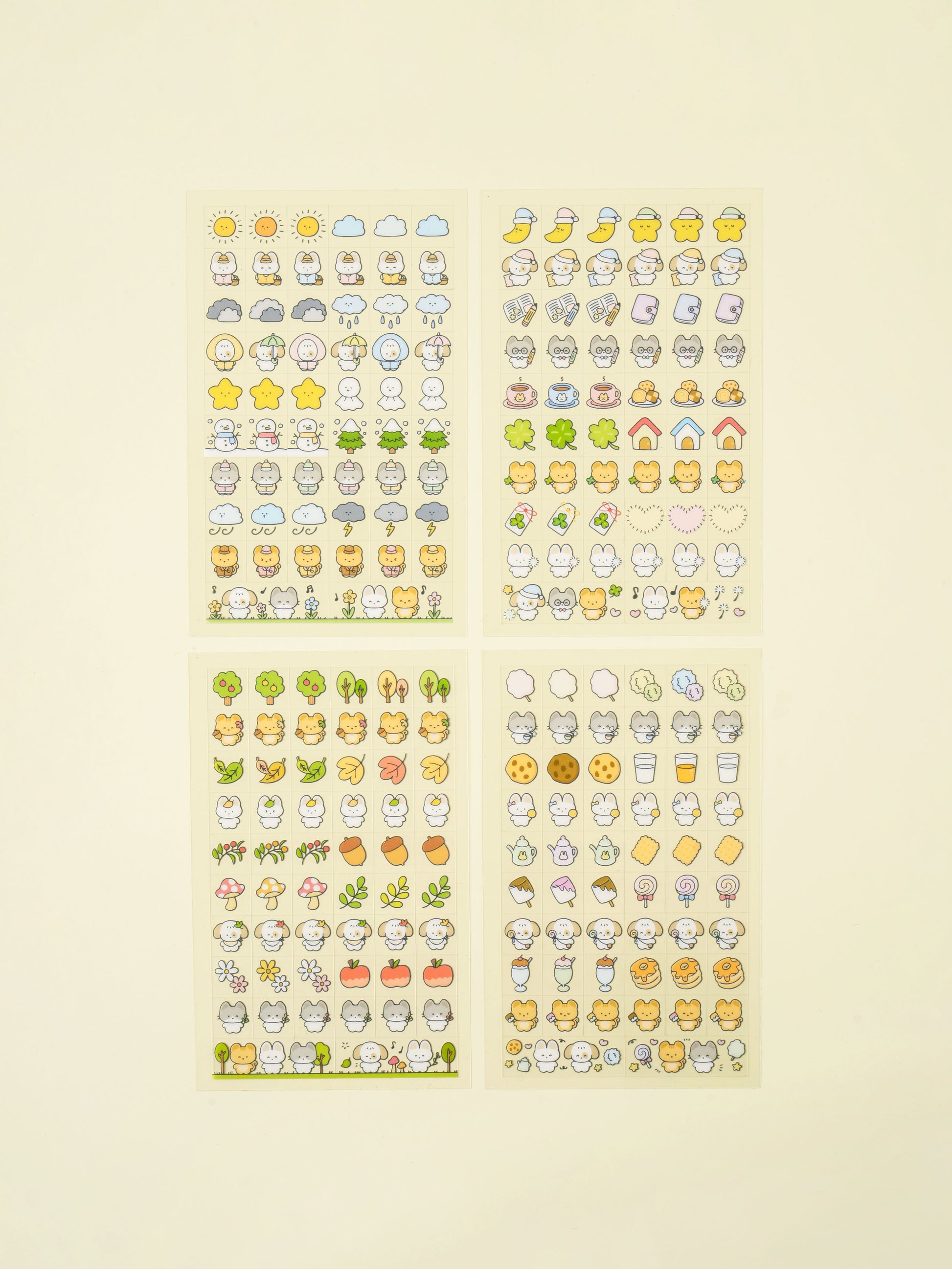 Mini Nemo Daily Life Square 4 Sheet Sticker Set by Daiso | Papertail Fox