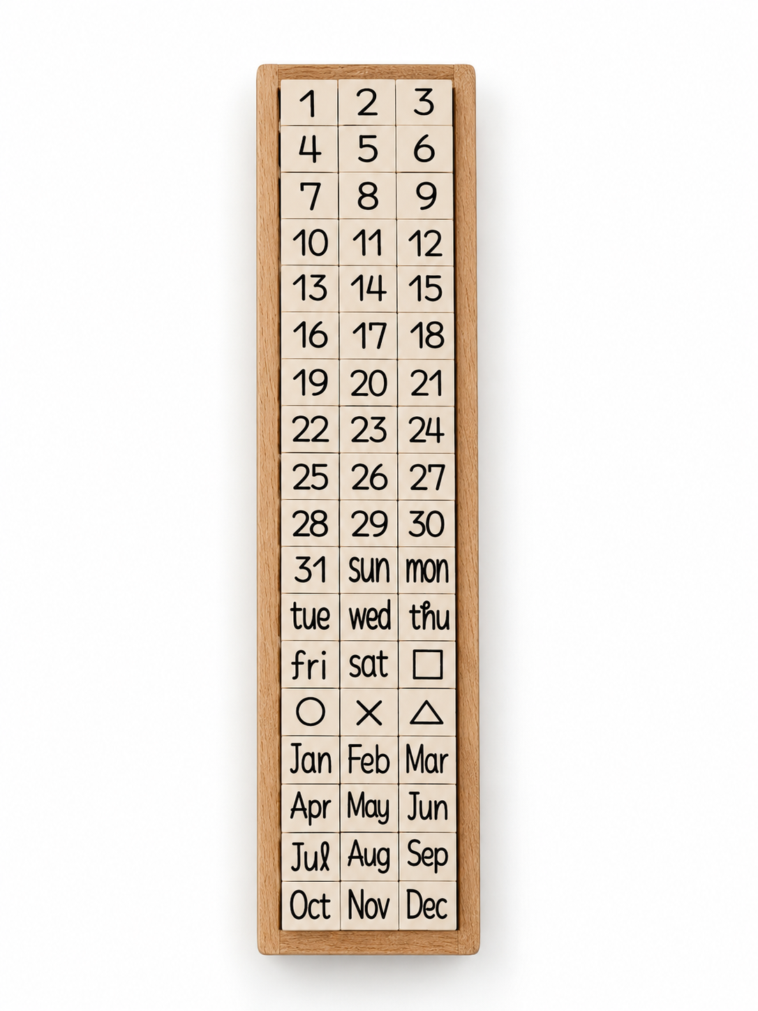Planner Date and Weekday Stamp Set | Avec Amour