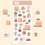 Coffee Friends Sticker Sheet | Lily and Stars Studio