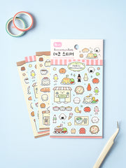 Restaurant & Bakery Cafe Food 4 Sheet Sticker Set by Daiso | Papertail Fox